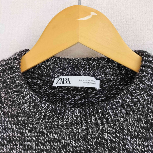 ザラ ZARA オーバーサイズ ツイストヤーンニットベスト メンズ import:S