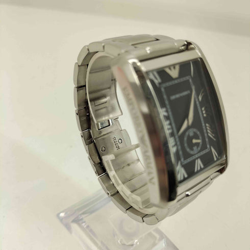 エンポリオアルマーニ EMPORIO ARMANI AR-1608 ブラックダイアル/クラシック 腕時計 ステンレス メンズ