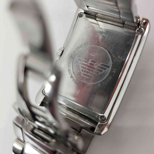 エンポリオアルマーニ EMPORIO ARMANI AR-1608 ブラックダイアル/クラシック 腕時計 ステンレス メンズ