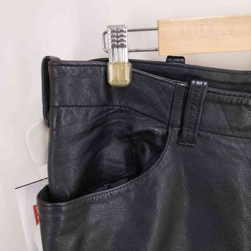 MINORITY 90S 初期 1ST LEATHER SHORT PANTS レザー ショート パンツ ショーツ 1996 メンズ