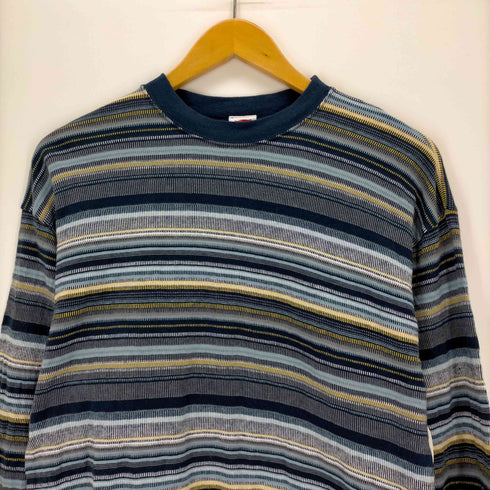 ヘインズ Hanes 90s マルチボーダークルーネックTシャツ メンズ JPN:L
