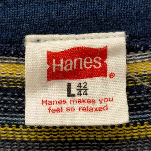 ヘインズ Hanes 90s マルチボーダークルーネックTシャツ メンズ JPN:L