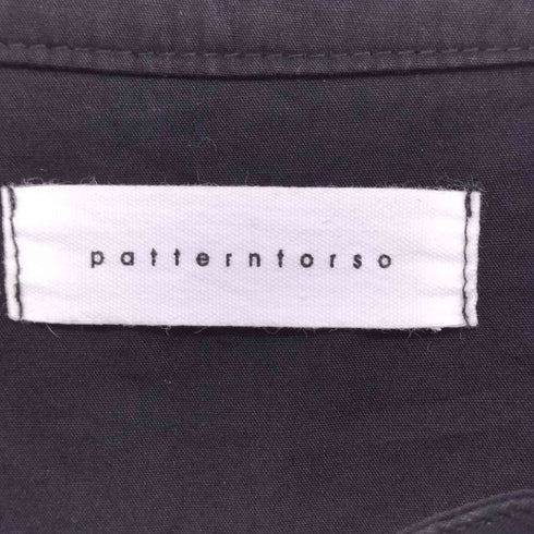 アンティカパターントルソ antiqua patterntorso チャイナボタン L/S シャツワンピース レディース