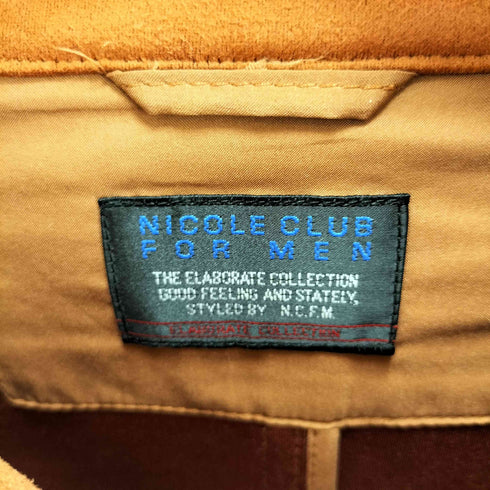 ニコルクラブフォーメン NICOLE CLUB FOR MEN フェイクスウェード調シャツブルゾン メンズ JPN:48