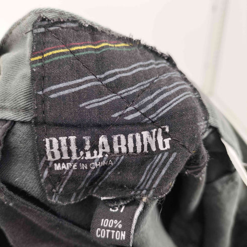 ビラボン BILLABONG 00S y2k ロゴ刺繍 ロゴプリント ハーフカーゴパンツ メンズ US:30-31