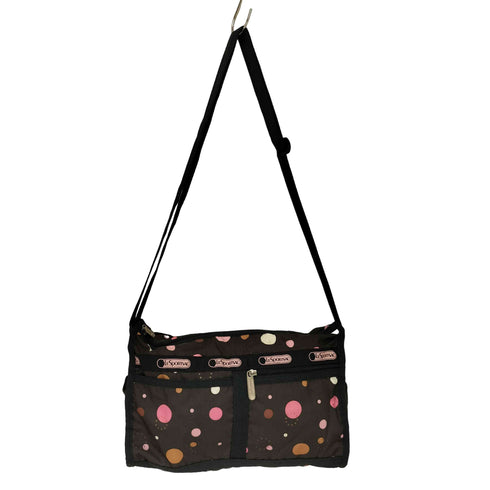 レスポートサック LeSportsac ドットデザイン スクエア ナイロンショルダーバッグ レディース