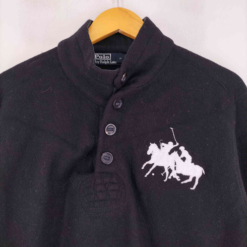 ポロバイラルフローレン Polo by RALPH LAUREN ウールハーフボタンニット メンズ import:XL