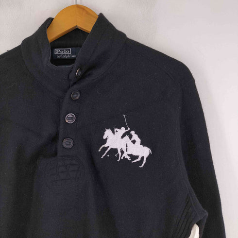 ポロバイラルフローレン Polo by RALPH LAUREN ウールハーフボタンニット メンズ import:XL