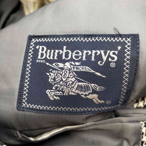 バーバリーズ BURBERRYS 80-90s 千鳥格子 ウール2Bテーラードジャケット メンズ
