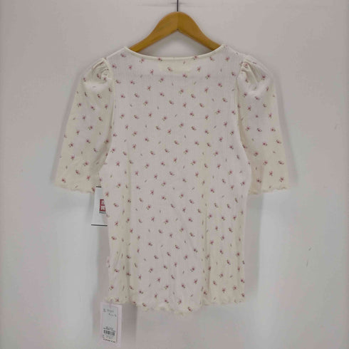 ジェラートピケ gelato pique さくら柄針抜きTシャツ レディース FREE
