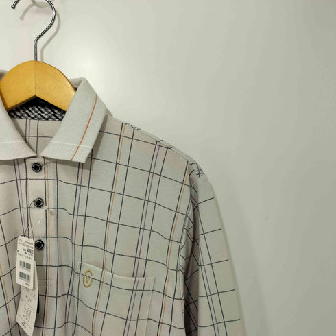 シンプルチェック L/S ポロシャツ メンズ import:M