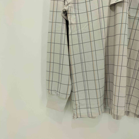 シンプルチェック L/S ポロシャツ メンズ import:M