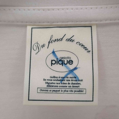 ジェラートピケ gelato pique アニマルプリントクルーネックTシャツ レディース ONE SIZE
