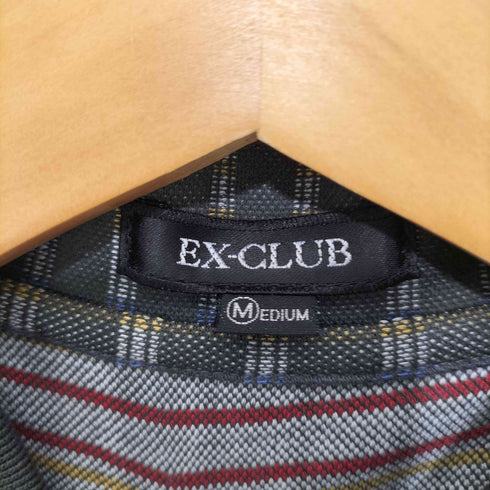 EX-CLUB チェック L/S ポロシャツ メンズ import:M