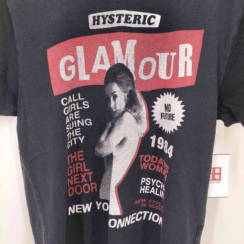 ヒステリックグラマー HYSTERIC GLAMOUR HYSガール ヒス ガールプリント クルーネック S/S Tシャツ メンズ JPN:M
