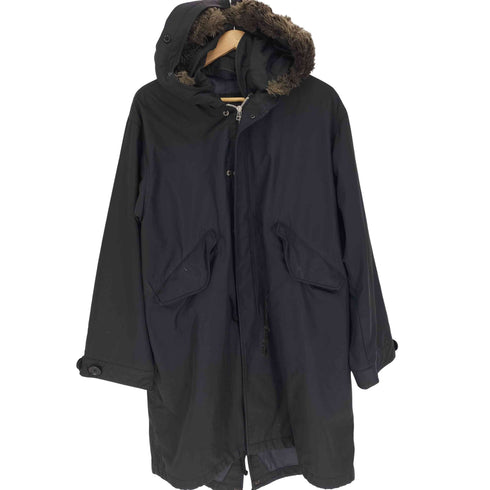 ジーリ gigli ドローコード ボア付 フード フルジップ モッズコート メンズ EUR:46