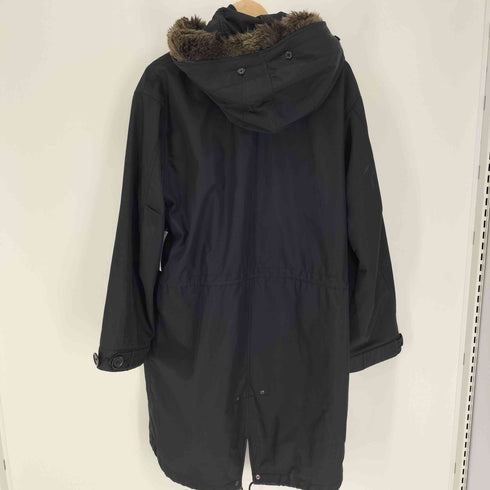 ジーリ gigli ドローコード ボア付 フード フルジップ モッズコート メンズ EUR:46
