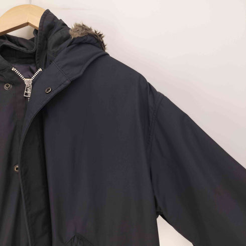 ジーリ gigli ドローコード ボア付 フード フルジップ モッズコート メンズ EUR:46