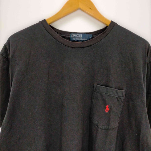 ポロバイラルフローレン Polo by RALPH LAUREN 90s ポニー刺繍 クルーネックTシャツ メンズ JPN:L