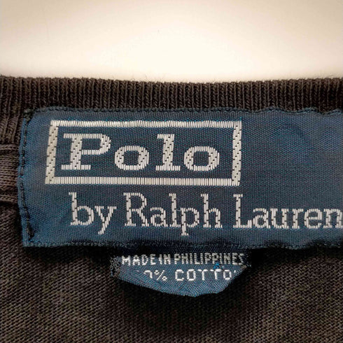 ポロバイラルフローレン Polo by RALPH LAUREN 90s ポニー刺繍 クルーネックTシャツ メンズ JPN:L