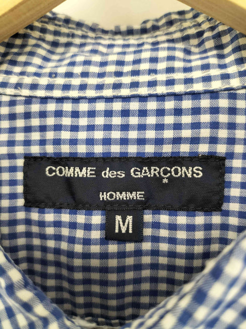 コムデギャルソンオム COMME des GARCONS HOMME 田中オム 長袖ギンガムチェックシャツ メンズ JPN:M