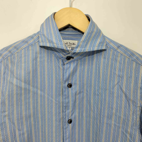 ポールスミス Paul Smith イタリア製 マルチストライプ柄L/Sシャツ メンズ M
