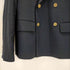 ザラ ZARA ダブルブレスト仕様ボタンブレザー 紺ブレ メンズ 48