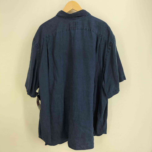 ポロバイラルフローレン Polo by RALPH LAUREN 90S BRADFORD CLASSIC FIT ポニー刺繍 麻 リネン100 オーバーサイズ 半袖 シャツ メンズ 3XB