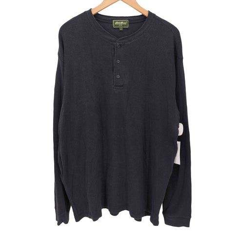 エディーバウアー Eddie Bauer ヘンリーネック サーマル L/S Tシャツ メンズ import:L