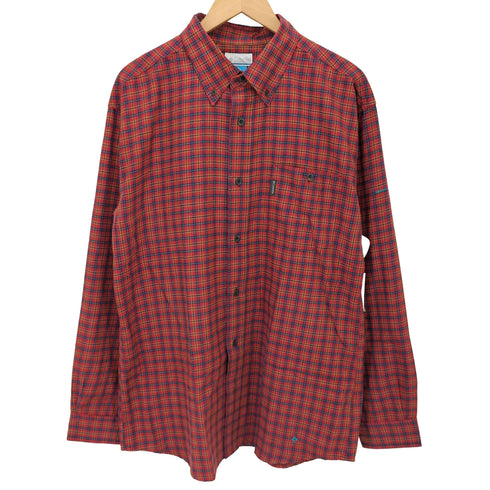 コロンビア Columbia タータンチェック ボタンダウン L/S ネルシャツ メンズ import:XL