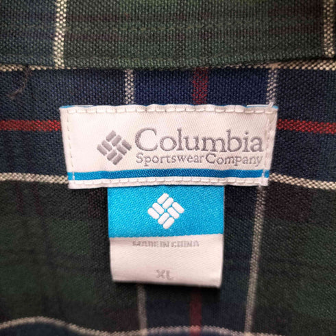コロンビア Columbia タータンチェック ボタンダウン L/S シャツ メンズ import:XL