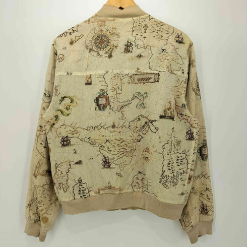 アレキサンダーマックイーン Alexander McQueen 蝿の王期 マップ柄リバーシブルジャケット メンズ 46
