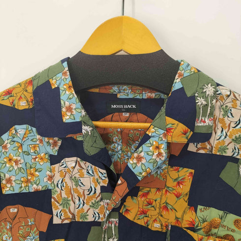 MOSS BACK シャツ柄 S/S アロハシャツ メンズ LL