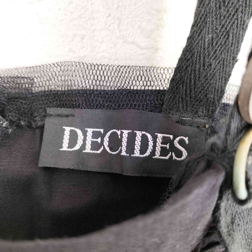 DECIDES チュールドッキング シャーリングチュニック レディース