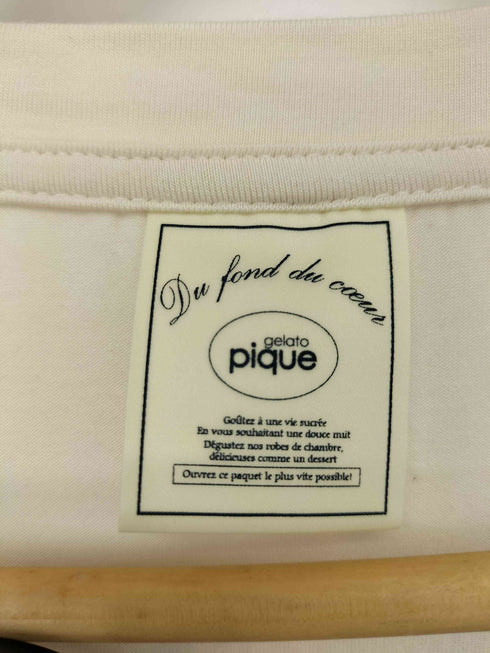 ジェラートピケ gelato pique 【接触冷感】レーヨンロゴワンポイントTシャツ ロングパンツ セット レディース ONE SIZE