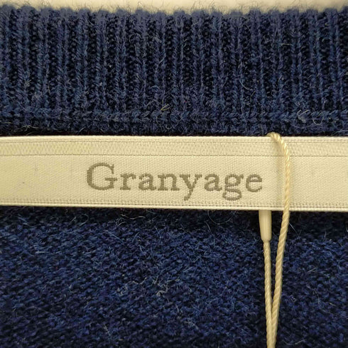 グランヤージュ Granyage カシミアバイカラーニット メンズ 38