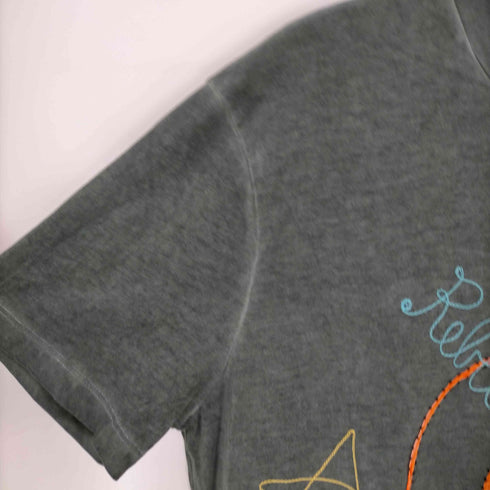 ロストインアルビオン LOST IN ALBION イタリア製 刺繍 ポケット クルーネックTシャツ メンズ JPN:M