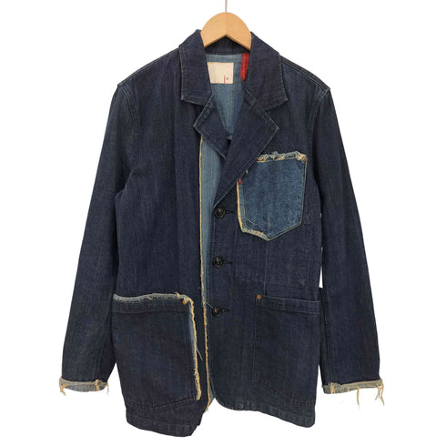 リーバイス Levis 00S REDLOOP リメイク加工 継ぎ接ぎ デニム カバーオール ジャケット 02年製 メンズ import:M