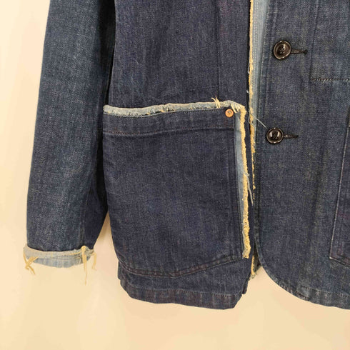 リーバイス Levis 00S REDLOOP リメイク加工 継ぎ接ぎ デニム カバーオール ジャケット 02年製 メンズ import:M