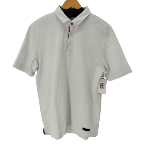 バーバリーブラックレーベル BURBERRY BLACK LABEL S/S コットンポロシャツ メンズ LL