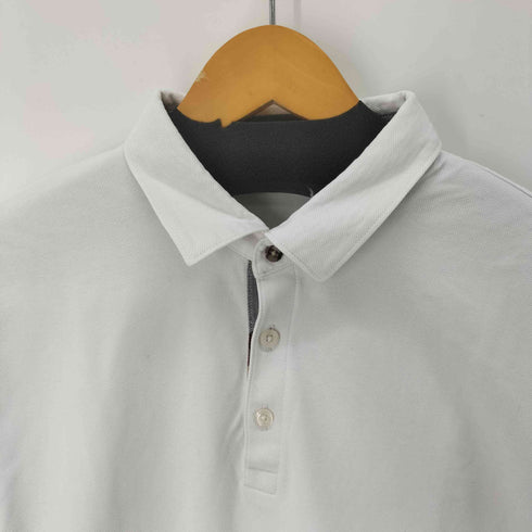 バーバリーブラックレーベル BURBERRY BLACK LABEL S/S コットンポロシャツ メンズ LL