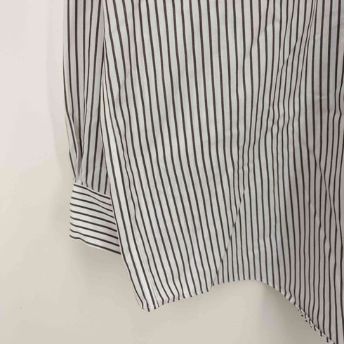 ブルックスブラザーズ BROOKS BROTHERS TRADITIONAL FIT NON-ILON コットン ストライプ L/S クレリック シャツ メンズ 17-35