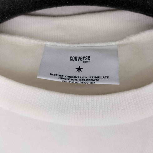 コンバーストウキョウ CONVERSE TOKYO ロゴプリント サイドジップ S/S Tシャツ レディース