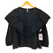 ザラ ZARA フリル付きポプリンブラウス レディース import:L