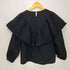 ザラ ZARA フリル付きポプリンブラウス レディース import:L