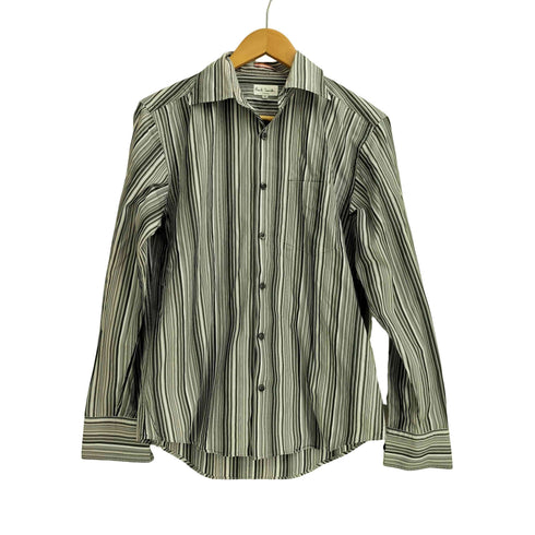 ポールスミスロンドン Paul Smith LONDON コットン100 レギュラーカラー 長袖 ストライプ シャツ メンズ import:M