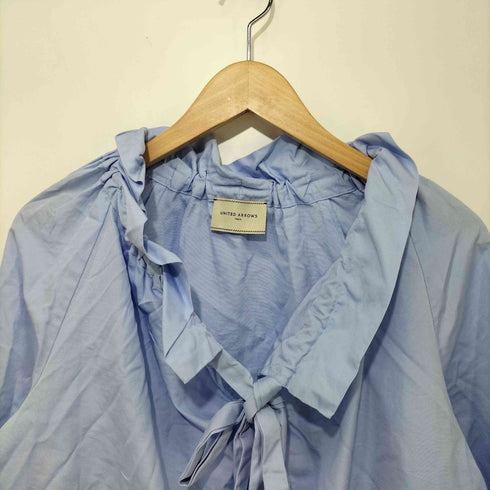 ユナイテッドアローズ UNITED ARROWS ギャザーフリルリボンブラウス レディース 36