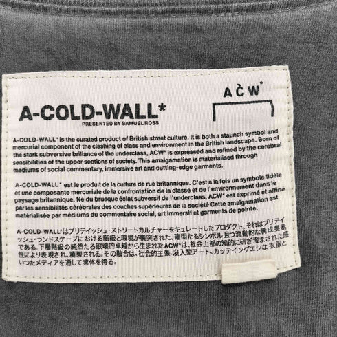 アコールドウォール A-COLD-WALL バックロゴ刺繍Tシャツ メンズ XL