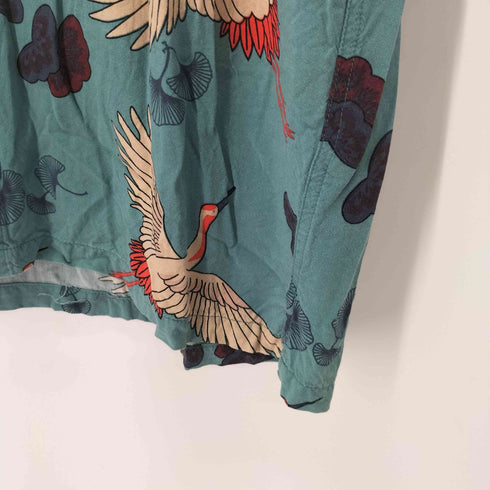 レーヨン100% S/S 和柄アロハシャツ メンズ 3L