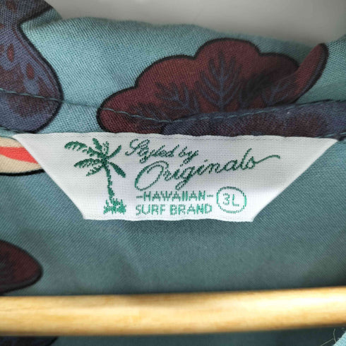 レーヨン100% S/S 和柄アロハシャツ メンズ 3L